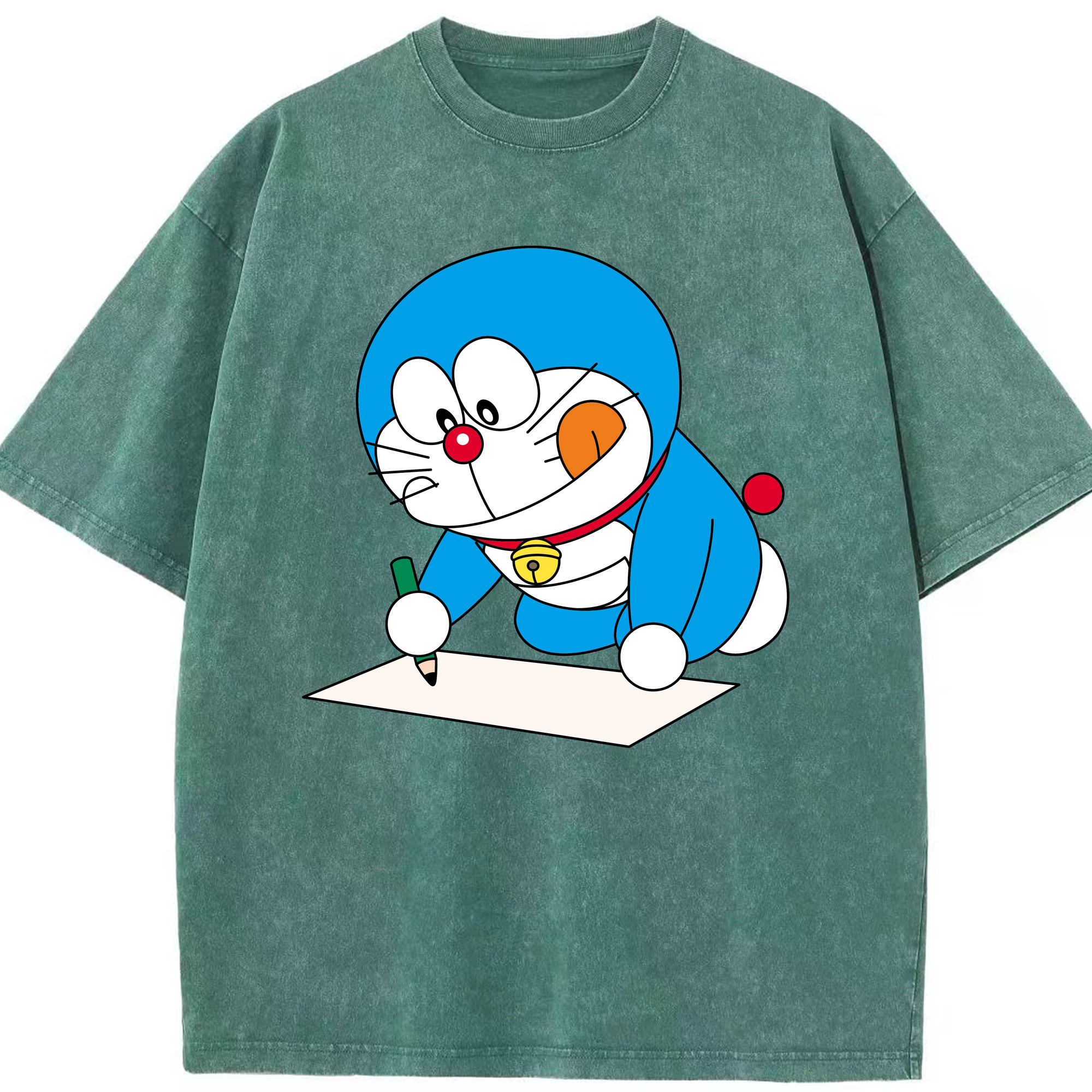 （画像用） ドラえもん Doraemon 綿100% ヴィンテージ風 半袖Tシャツ（フロントプリント）